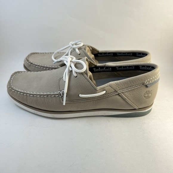 Timberland Men True Cloud Atlantis Break Boat Shoes Light Taupe Size 9.5 NWOB